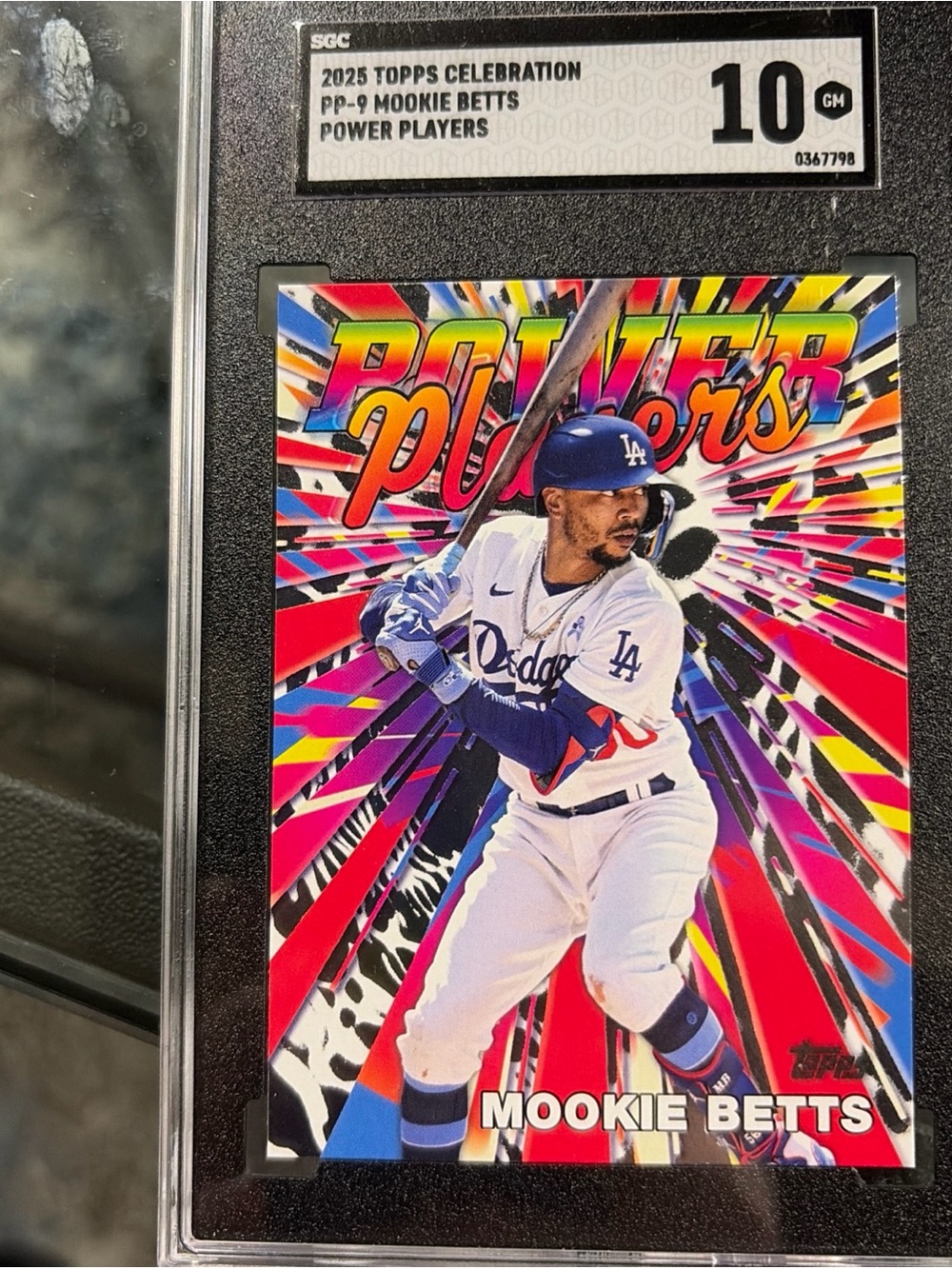 Topps Mookie Betts Power Players Baseball Card